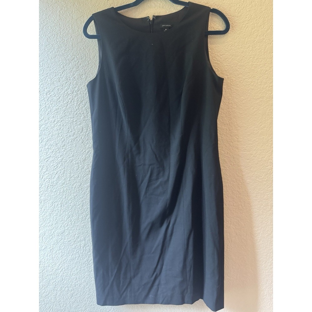 ANN TAYLOR women black dress size 10